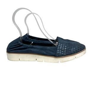 Maripe Womens Suede Loafers Casual‎ Shoes Navy Slip On Cushioned Insole Sz 8-8.5